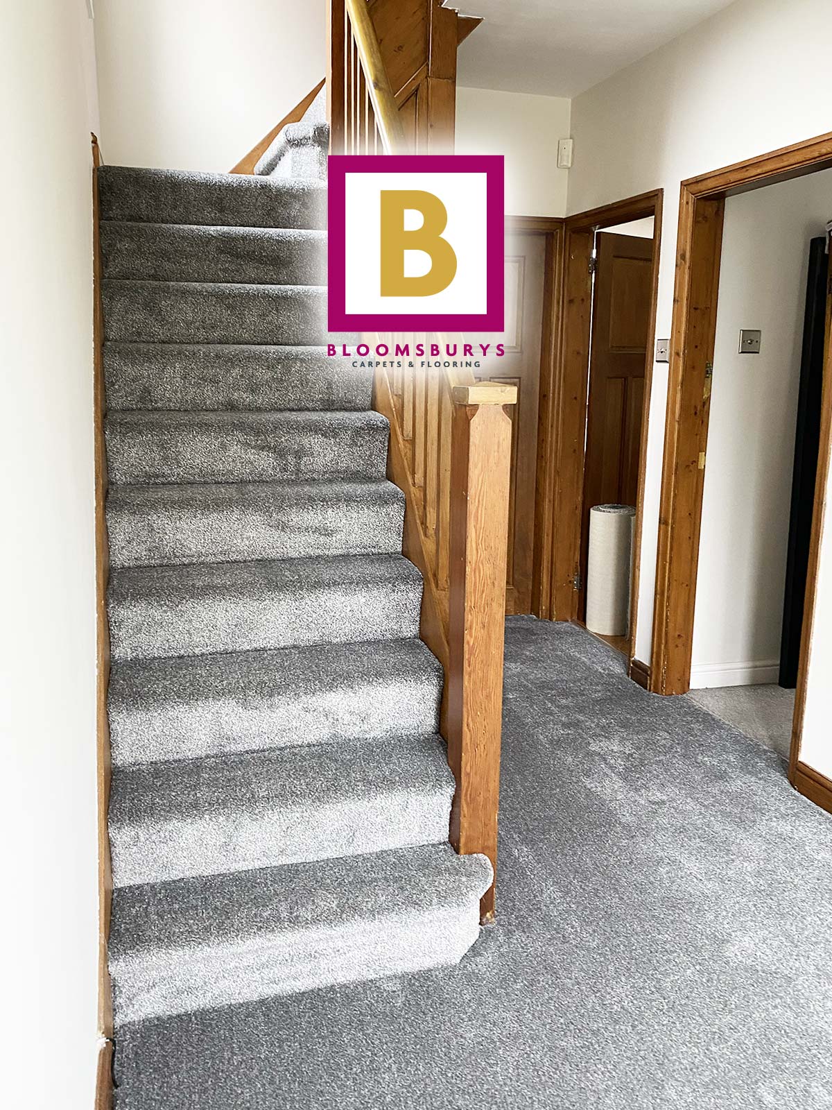 Cockapoo Approved Stair Carpet, Hall and Landing Fitted